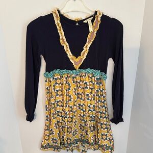 Matilda Jane Navy and Yellow Floral Tunic